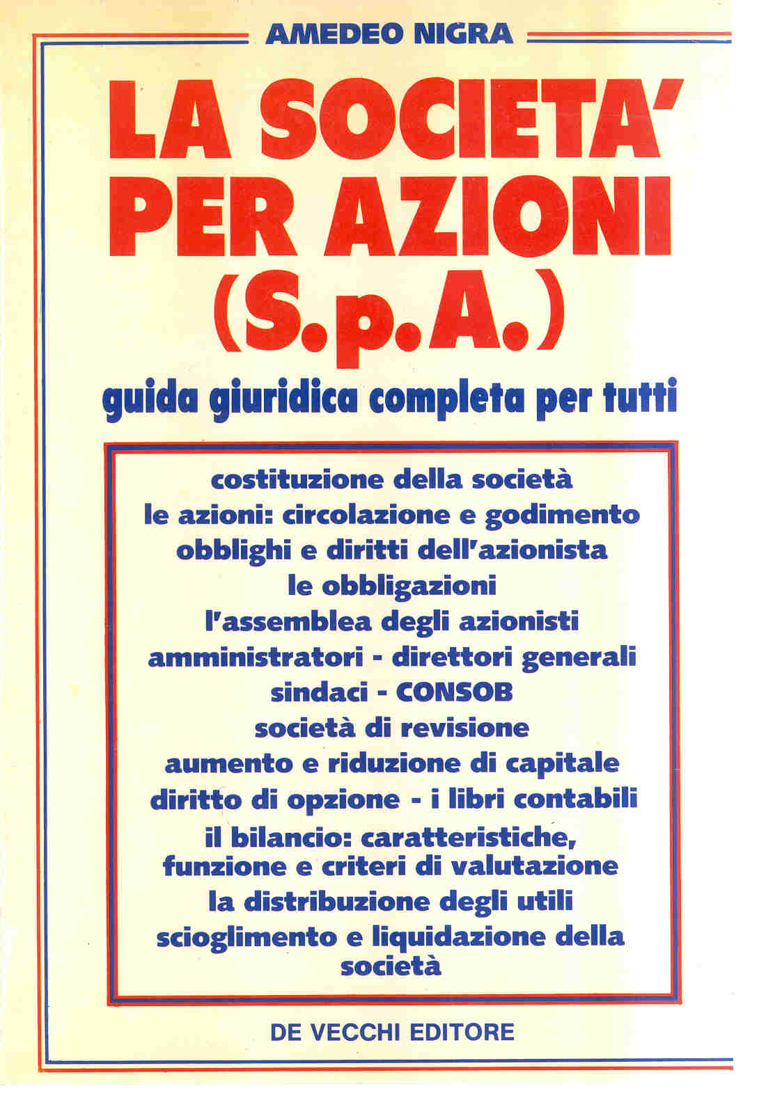 La Societa' per Azioni di Amedeo Nigra